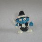 Vintage 1973 Quack Brainy Smurf With White Syringe 20075 Bully Peyo Figure PVC West Germany