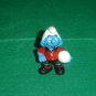 Vintage 1997 No 10 World Cup Soccer Smurf  20454 Schleich PVC Germany