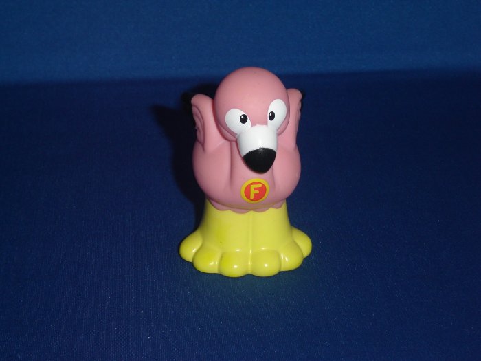 2004 Fisher Price Little People Alphabet ABC Zoo F Pink Flamingo Newer ...