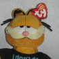 NEW Garfield The Cat I DONT DO PERKY TY Beanie Baby Babies 8 Inch Plush Toy Stuffed Animal