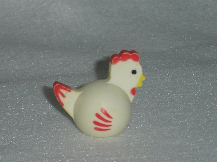 Vintage Fisher Price Little People White Chicken for Farm Barn
