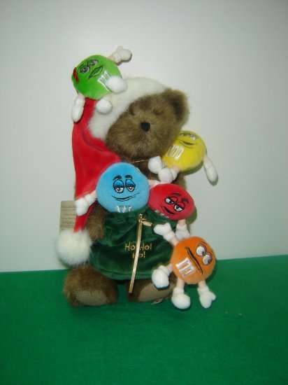 New Genuine M&Ms Collection Boyds Santa Bear Nicklebeary With Friends 12 Inches W Tag Mint 919026
