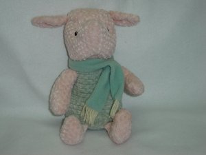 Disney Store Exclusive Classic Plush Winnie The Poohs Piglet W Scarf Stuffed Winter Toy 16 Inches