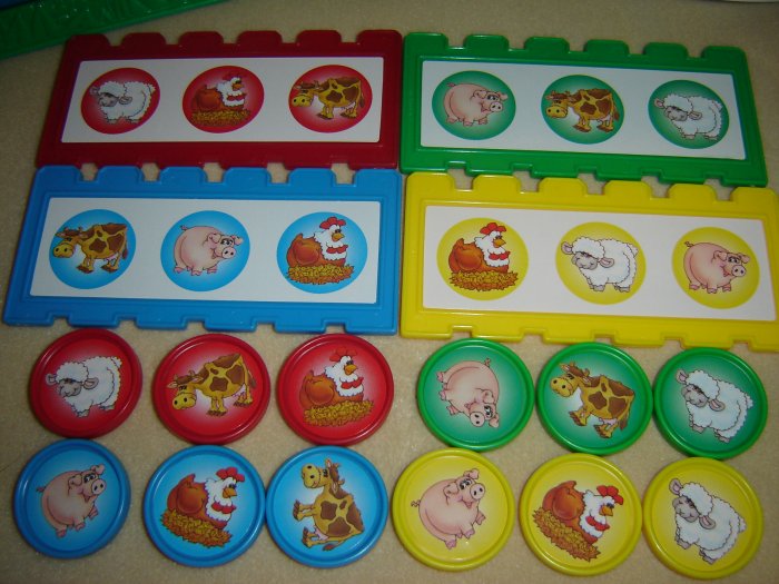 Fisher Price Barnyard Bingo With Hard Blue Case Complete