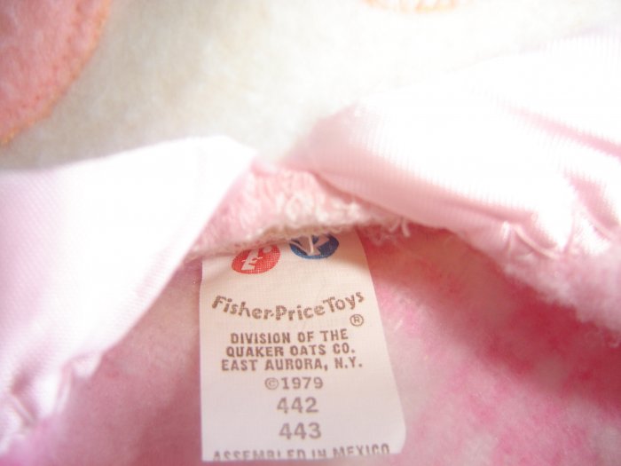 Vintage 1979 Fisher Price Pink Plaid Bunny Rabbit Security Blanket 442 ...