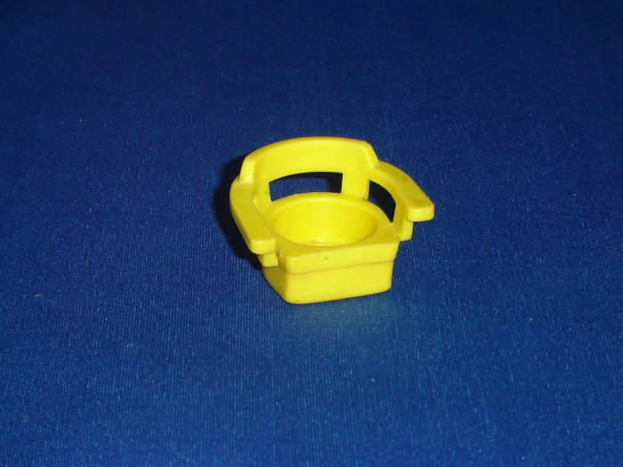 Vintage Fisher Price Little People Yellow Captains Chair for 952 Play Family House