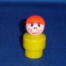 Vintage Fisher Price Little People Wood Yellow Mad Boy Red Cap W Garage Village Airport 930 997 996