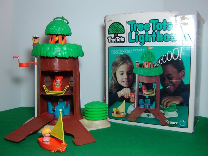 Vintage Kenner Tree Tots Lighthouse Play Set W Honey Chip and Captain ...