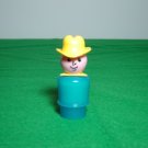 Vintage Fisher Price Little People Blue Farmer Cowboy for 915 and 2501 Farm