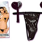 Showgirl - Black Sequined Panty And Pasties