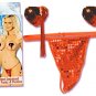Showgirl - Red Sequined Panty And Pasties