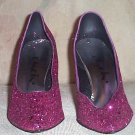 DANCIN' Fuschia Pink Glitter Pumps Sz 9