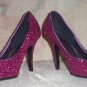DANCIN' Fuschia Pink Glitter Pumps Sz 9
