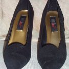 WILD PAIR Black Suede Pumps Sz 7