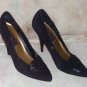 WILD PAIR Black Suede Pumps Sz 7