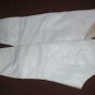 Vintage White Leather Chap Boots