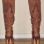 THE WILD PAIR Brown Leather & Suede OTK Knee High Boots