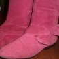Pink Bowtie Mid High Boots