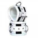 Black & White Padded Locking Wrist Cuffs