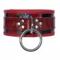 Red & Black Patent Leather Locking Buckle Collar Med/Large