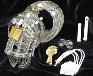The CB-2000 Male Chastity Device Clear
