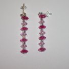 Pink mix earrings