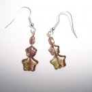 Copper Star Earrings