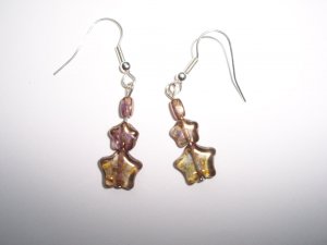 Copper Star Earrings