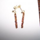 Copper AB earrings