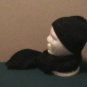 Black Speckled Hat & Scarf