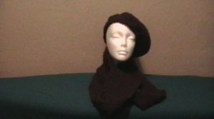 Brown Tam & Loop Scarf