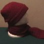 Burgundy Hat & Scarf
