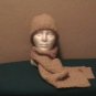 Wheat Hat & Scarf Set