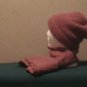 Rose Hat & Scarf Set