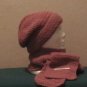 Rose Hat & Scarf Set