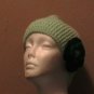 Mint Green Hat with Removable Flower