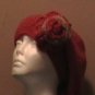 Orange Hat ith removable Flower