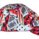 Red Gambler Welder Biker hat, your size