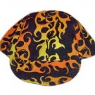 Yellow Flame Welder Biker hat, your size