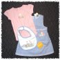 GYMBOREE Patchwork Garden 4 pieces JUMPER DRESS Set - Size 6-12 months