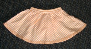 GYMBOREE Freshly Picked Orange Gingham SKORT - Size 6-12 months