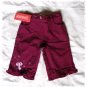 GYMBOREE Winter Princess Burgundy Sparkling ANGEL PANTS - Size 3-6 months