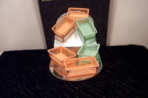 3 Plastic Baskets *
