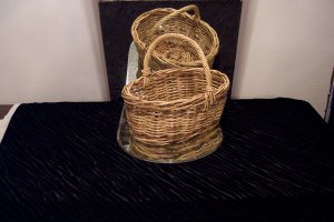 VINTAGE Large Handled Basket *