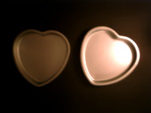 2 Hearts Cake Pans *