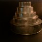 5 tiered Wedding Cake Pans -- Round *