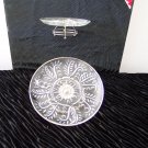 * Swival Cake Plate trimmed in silver