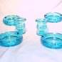 Tiara Glassware -- Blue 6 piece Smoker Set