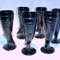 Tiara Glassware -- Black Powder Horn Tumblers (2 sets available)