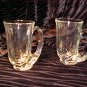 Tiara Glassware -- Clear Hunter Horn Mugs set of 2